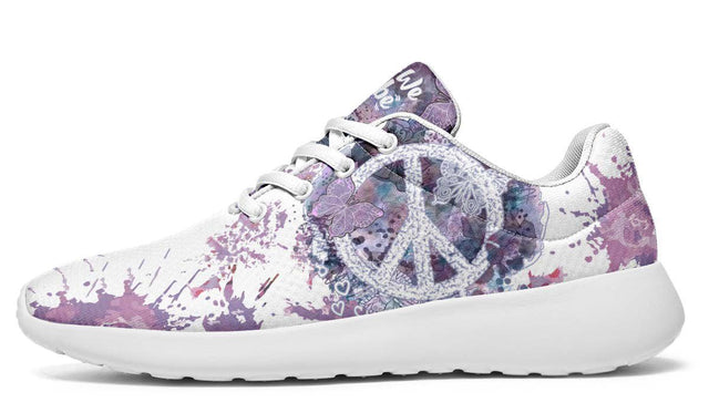 Purple Peace And Butterflies