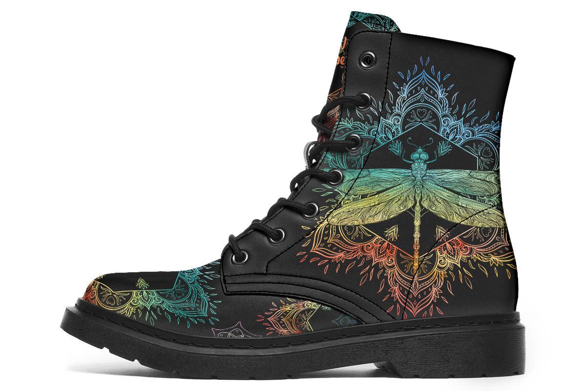 Dragonfly Mandala Black