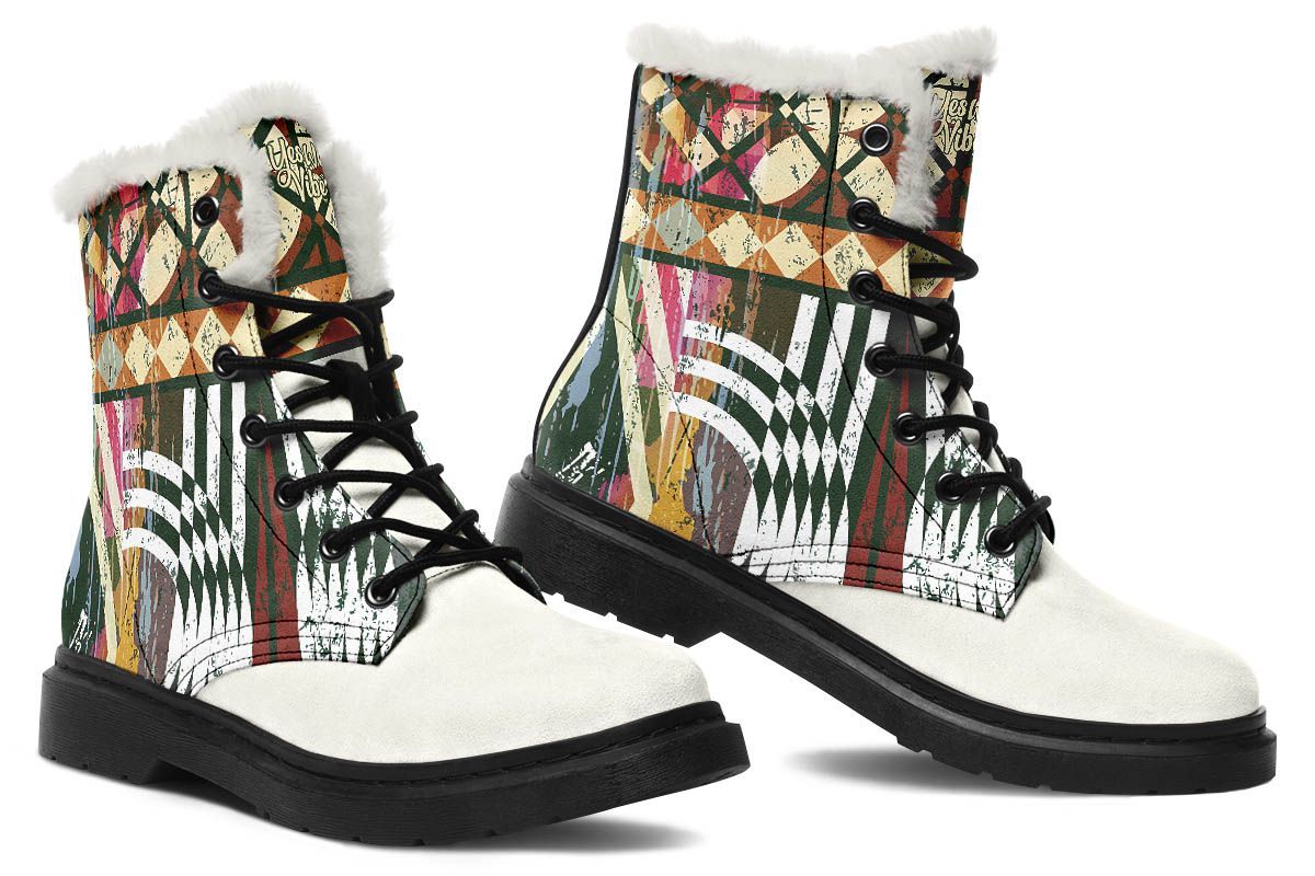 Retro Bohemian Colorful Cream