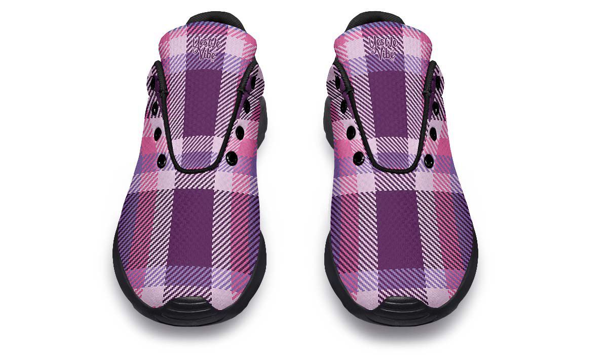 Gridded Pattern Purple