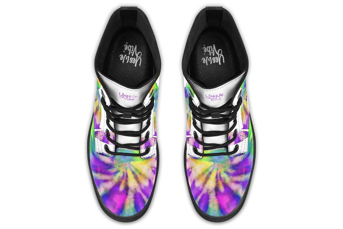 Peaceful Tie Dye White Purple