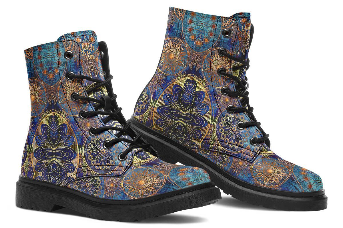 Splendid Bohemian Boots | Blue and Gold Hippie Boots â Yes We Vibe