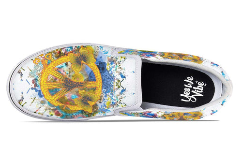 Blue Peace And Butterflies