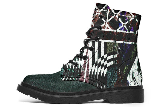 Retro Bohemian Teal Leather