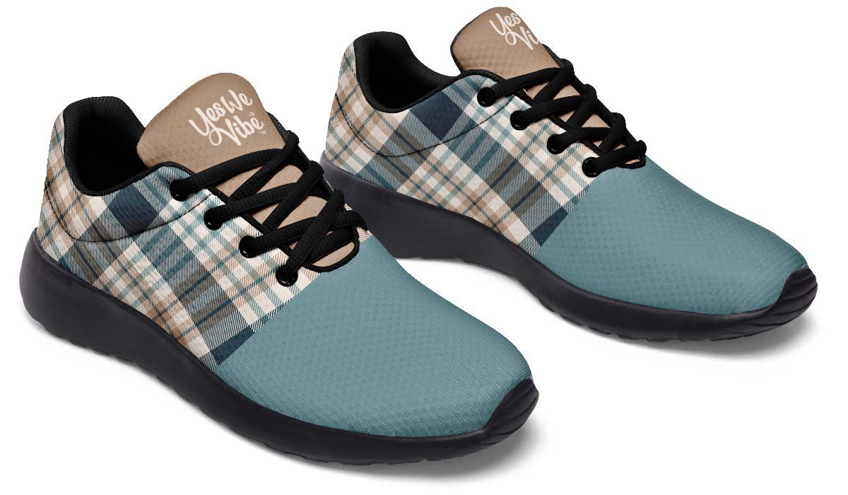 Plaid Color Brown Teal