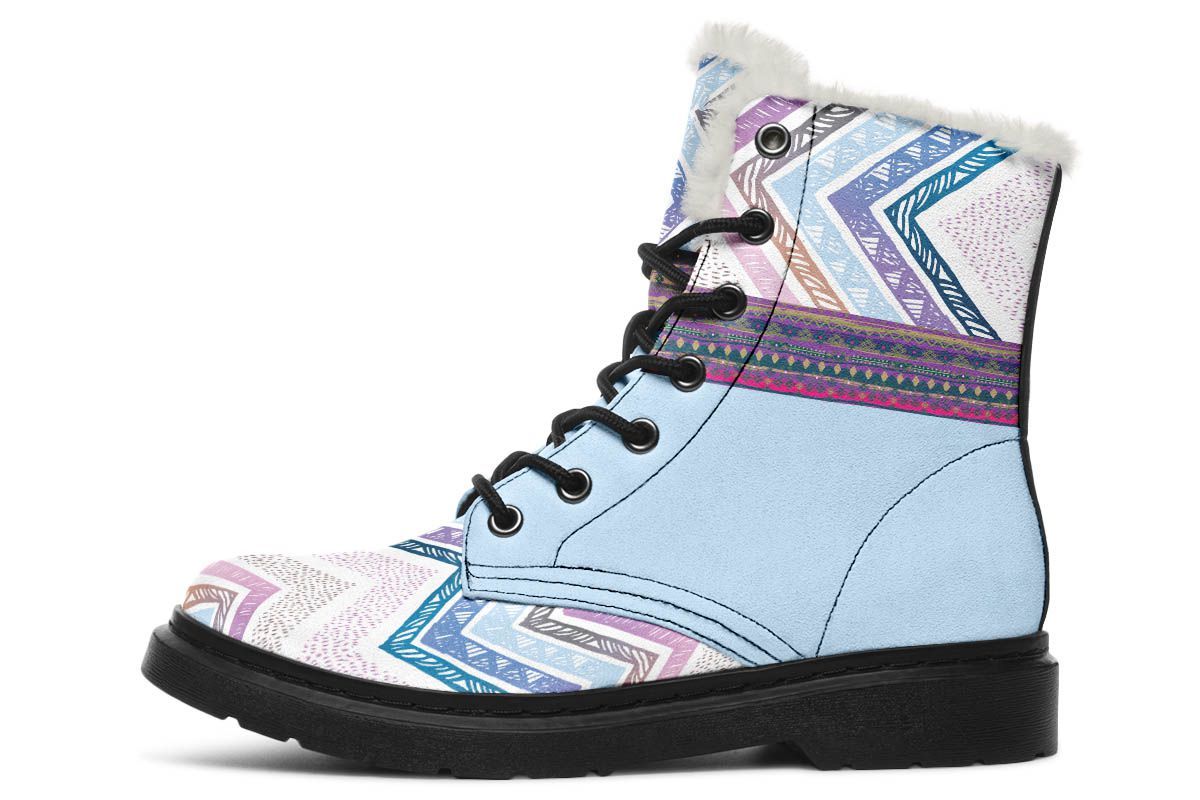 Boho Pattern White Sky