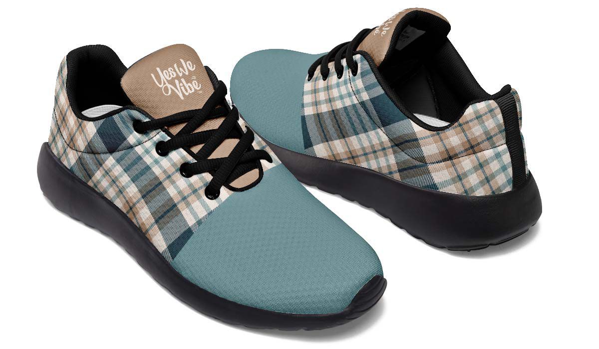 Plaid Color Brown Teal