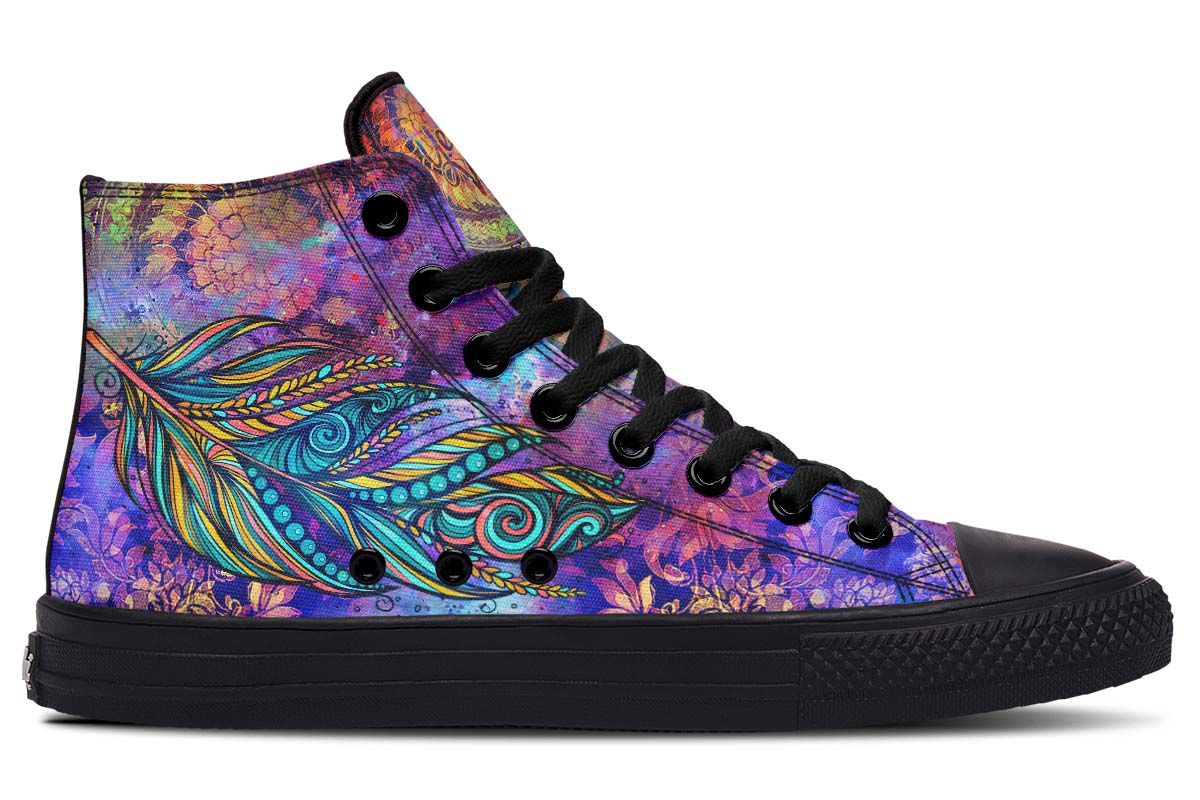 Spiritual Feather High Tops