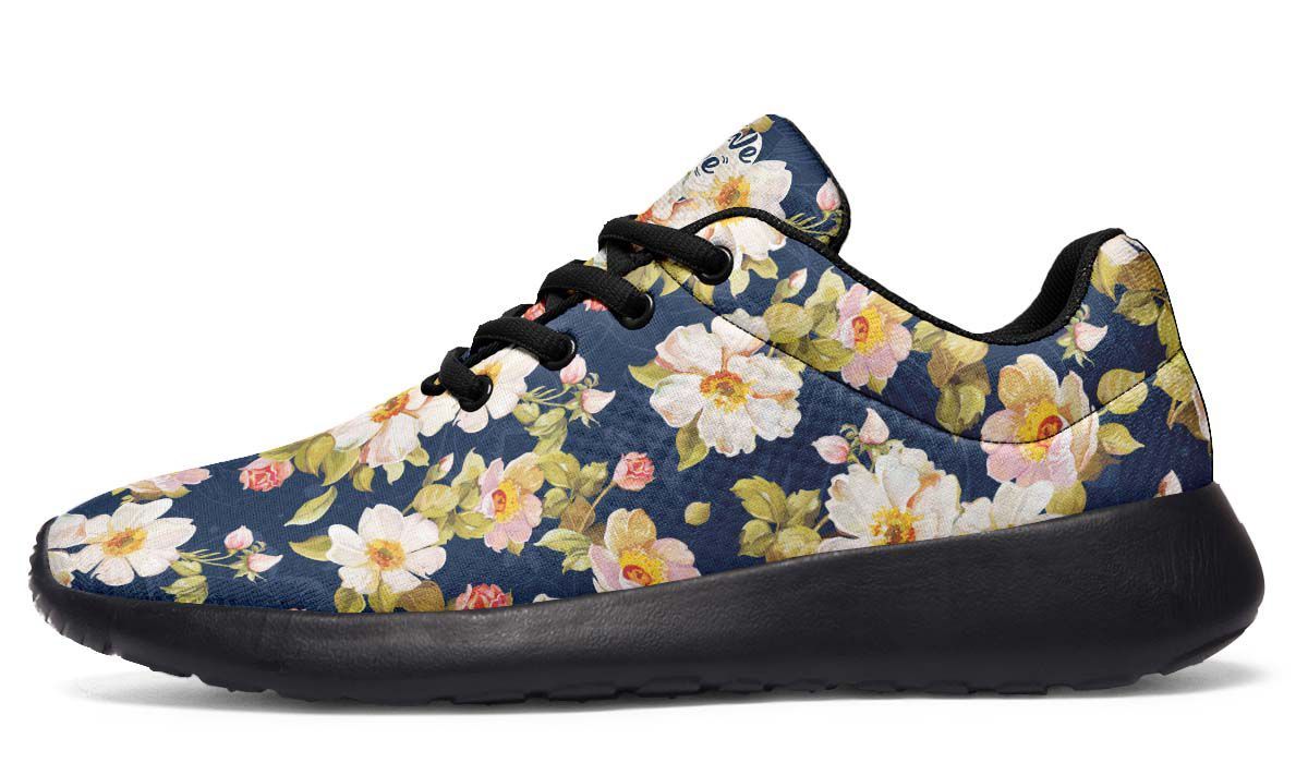 Navy And Flowers