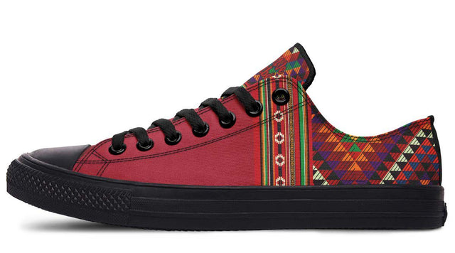 Triangles Pattern Red