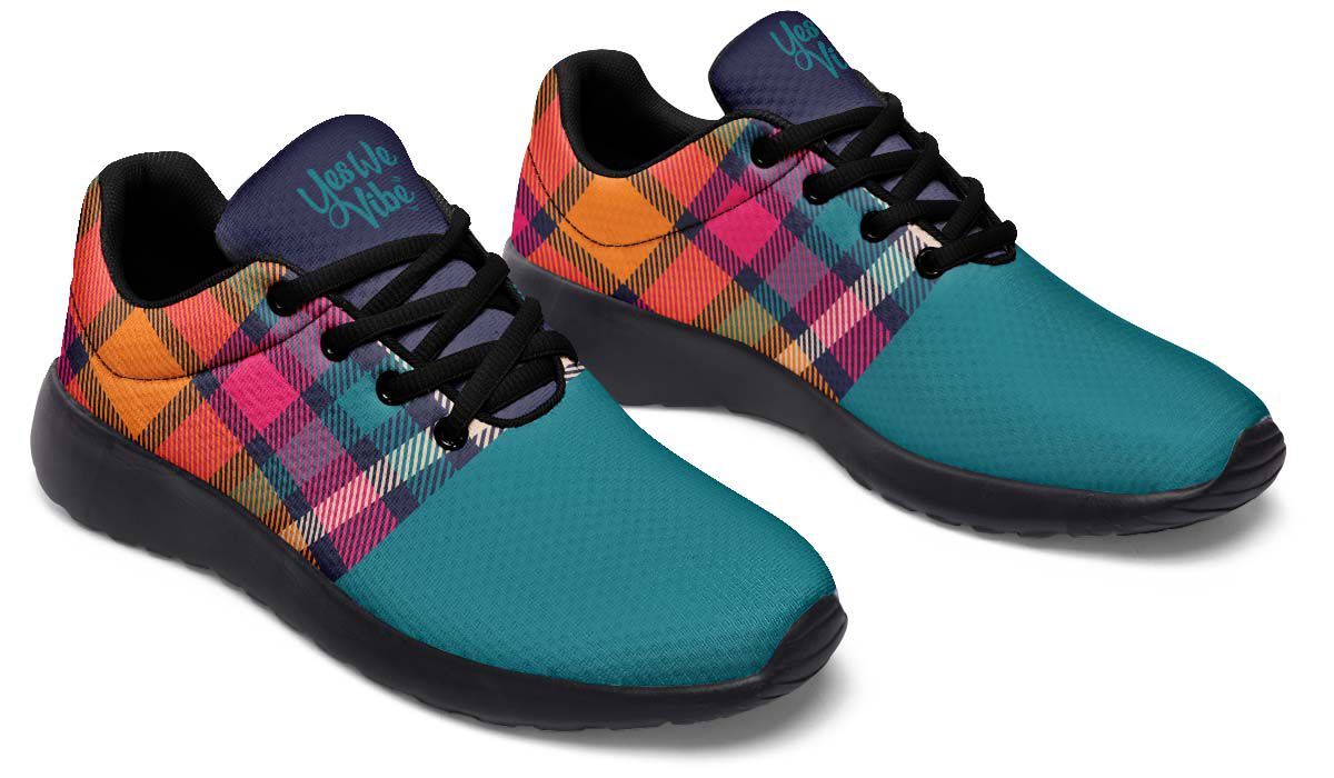 Plaid Color Navy Teal