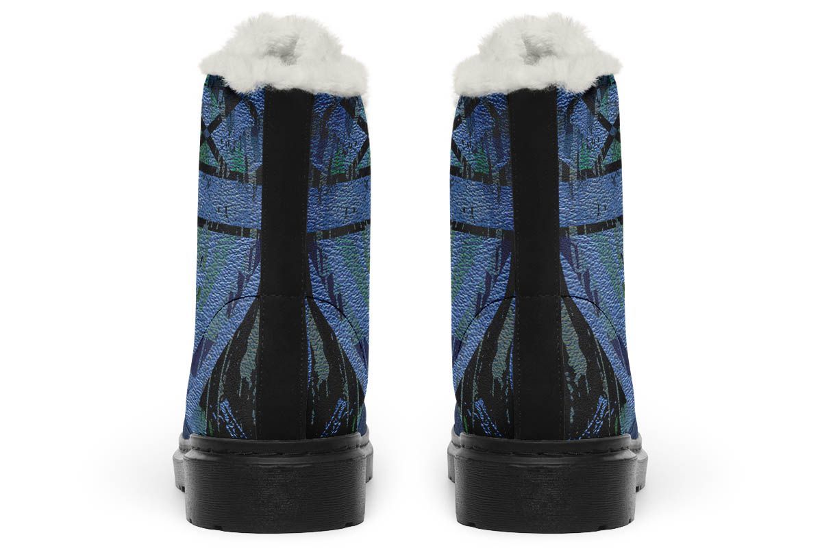 Retro Bohemian Navy Leather