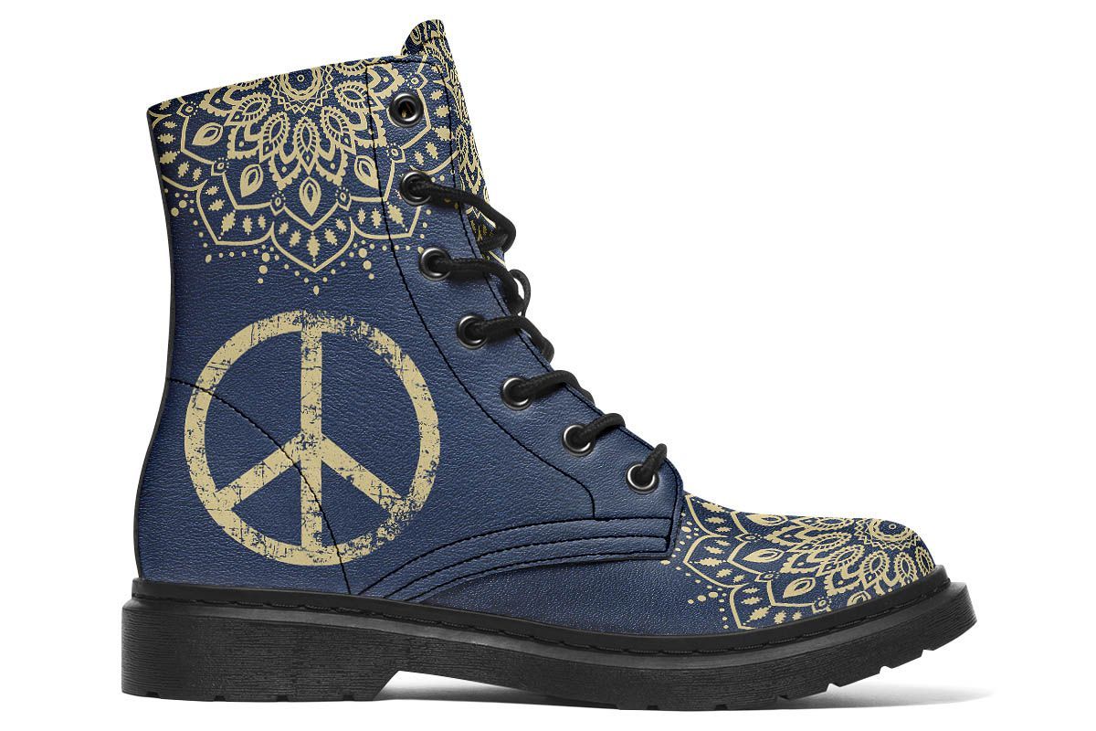 Peace Sign Mandala Blue